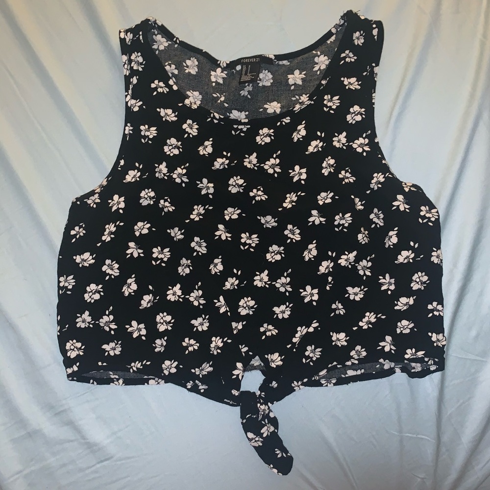 Floral crop top